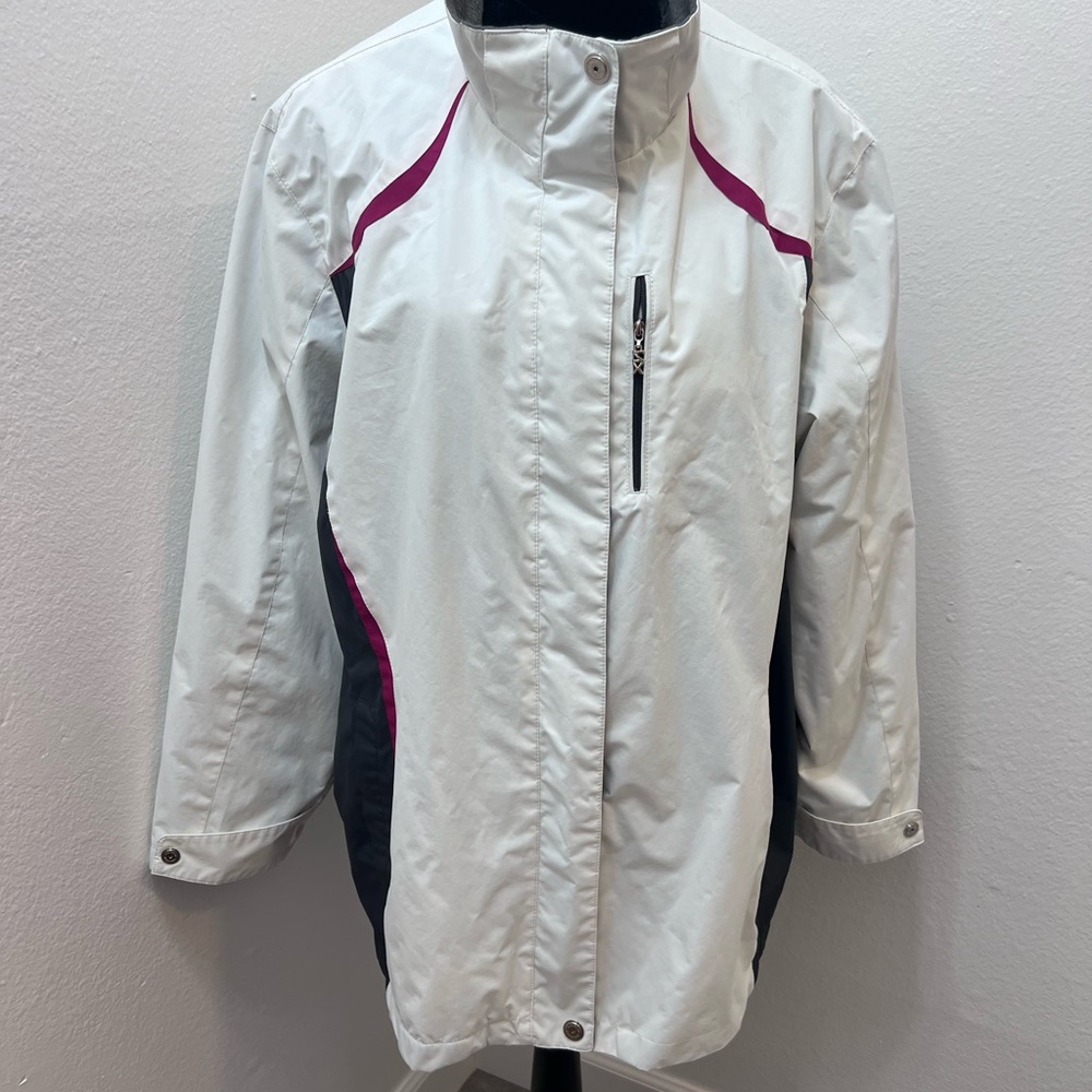 Zeroxposure Women’s  Jacket Coat Size 3XL Fleece Lined Gray & White